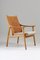 Leather & Oak Model 4093 Armchair by Hans Brattrud for Norcraft, 1950s, Image 3