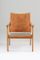 Leather & Oak Model 4093 Armchair by Hans Brattrud for Norcraft, 1950s 2