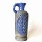 Schwedische Mid-Century Vase aus blauem Steingut von Laholm 5