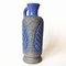 Schwedische Mid-Century Vase aus blauem Steingut von Laholm 7