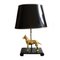 Vintage Brass Dog Table Lamp, 1980s 1