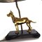 Vintage Brass Dog Table Lamp, 1980s 3