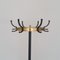 French Brass and Metal Coat Stand by Jacques Adnet, 1950s 2