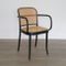 Beech and Rattan Dining Chair by Josef Hoffmann for Ligna, 1960s, Image 1