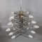 Chrome Plating and Metal Ceiling Lamp, 1960s, Image 1