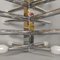 Chrome Plating and Metal Ceiling Lamp, 1960s, Image 6