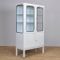 Vintage Glass & Iron Medical Cabinet, 1970s 4