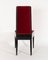 Black Wood & Red Velvet Dining Chair by Gustav Goerke, 1930s 4