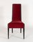 Black Wood & Red Velvet Dining Chair by Gustav Goerke, 1930s 2