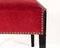 Black Wood & Red Velvet Dining Chair by Gustav Goerke, 1930s 7