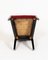 Black Wood & Red Velvet Dining Chair by Gustav Goerke, 1930s 5