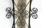 Wrought Iron & Glass Sconces, 1940s, Set of 2, Image 6