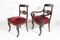 Royal Red Armchairs, 1880s, Set of 4 10