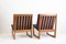 Model 522 Teak Easy Chairs by Hans Olsen for Brdr. Juul Kristensen, 1950s, Set of 2, Image 5