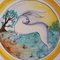 Large Italian Hand Painted Wall Plate or Centerpiece, 1980s, Image 6