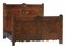 Antique French Carved Walnut Bed, 1890s 5