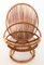 Mid-Century Italian Bamboo & Wicker Chair, 1950s 5