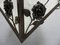 Vintage Art Deco Ceiling Lamp with 3 Cloudy Glass Plates 12