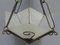 Vintage Art Deco Ceiling Lamp with 3 Cloudy Glass Plates, Image 13