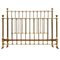 Large Antique French Brass Bed, 1900s 7