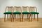 Green Dining Chairs by Antonin Suman for Ton, 1960s, Set of 4 2