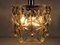 Crystal Glass Hanging Lamp by Kinkeldey, 1960s 5