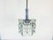 Crystal Glass Hanging Lamp by Kinkeldey, 1960s 11