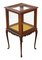 Antique Mahogany Display Cabinet Table, Image 6