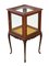 Antique Mahogany Display Cabinet Table, Image 5