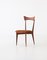 Italian Natural Leather & Mahogany Dining Chairs by Ico & Luisa Parisi, 1950s, Set of 6 7