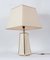 Hollywood Regency Style Gold & Cream Table Lamp, 1970s 4
