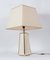 Hollywood Regency Style Gold & Cream Table Lamp, 1970s, Image 4