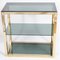 Hollywood Regency Brass and Smoked Glass Etagere by Renato Zevi, 1970s, Image 4