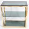 Hollywood Regency Etagere aus Messing & Rauchglas von Renato Zevi, 1970er 4