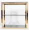 Hollywood Regency Brass and Smoked Glass Etagere by Renato Zevi, 1970s 2