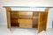 Buffet Hollywood Regency en Bois et Imitation Bambou avec Plateau en Verre, 1970s 3