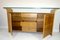Hollywood Regency Faux Bamboo and Wood Buffet with Glass Top, 1970s 3