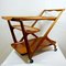 Mid-Century Wooden Tea Trolley by Cesare Lacca for Cassina, 1950s 7