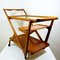 Mid-Century Wooden Tea Trolley by Cesare Lacca for Cassina, 1950s 2