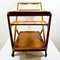 Mid-Century Wooden Tea Trolley by Cesare Lacca for Cassina, 1950s 8