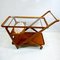 Mid-Century Wooden Tea Trolley by Cesare Lacca for Cassina, 1950s 3