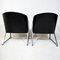 Postmodern Chrome and Leatherette Armchairs by Jouko Järvisalo for Inno, 1990s, Set of 2 5