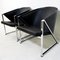 Postmodern Chrome and Leatherette Armchairs by Jouko Järvisalo for Inno, 1990s, Set of 2 2