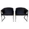 Postmodern Chrome and Leatherette Armchairs by Jouko Järvisalo for Inno, 1990s, Set of 2, Image 1