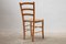 Vintage Italian Slat Back Dining Chairs with Rush Seats, 1978, Set of 6, Image 2