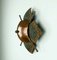 Mid Century Brutalist Iron & Copper Wall Lamp, 1960s 4