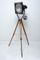 Black Enamel Industrial Spotlight Tripod Floor Lamps, 1970s, Set of 2 8