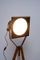 Black Enamel Industrial Spotlight Tripod Floor Lamps, 1970s, Set of 2 7