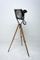 Black Enamel Industrial Spotlight Tripod Floor Lamps, 1970s, Set of 2 41