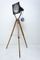 Black Enamel Industrial Spotlight Tripod Floor Lamps, 1970s, Set of 2 9